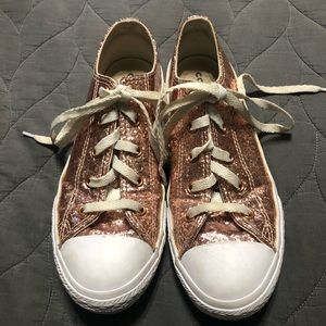 Converse rose gold girls 4 women’s 6